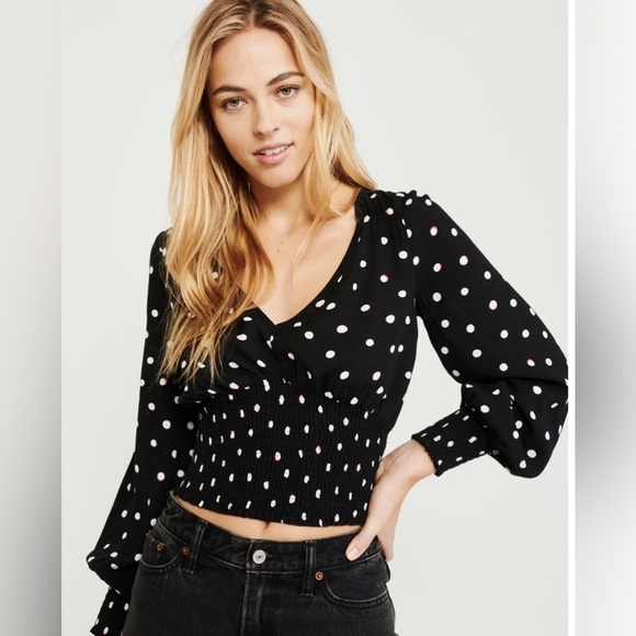Abercombie Polka Dot Blouse - Picture 5 of 5